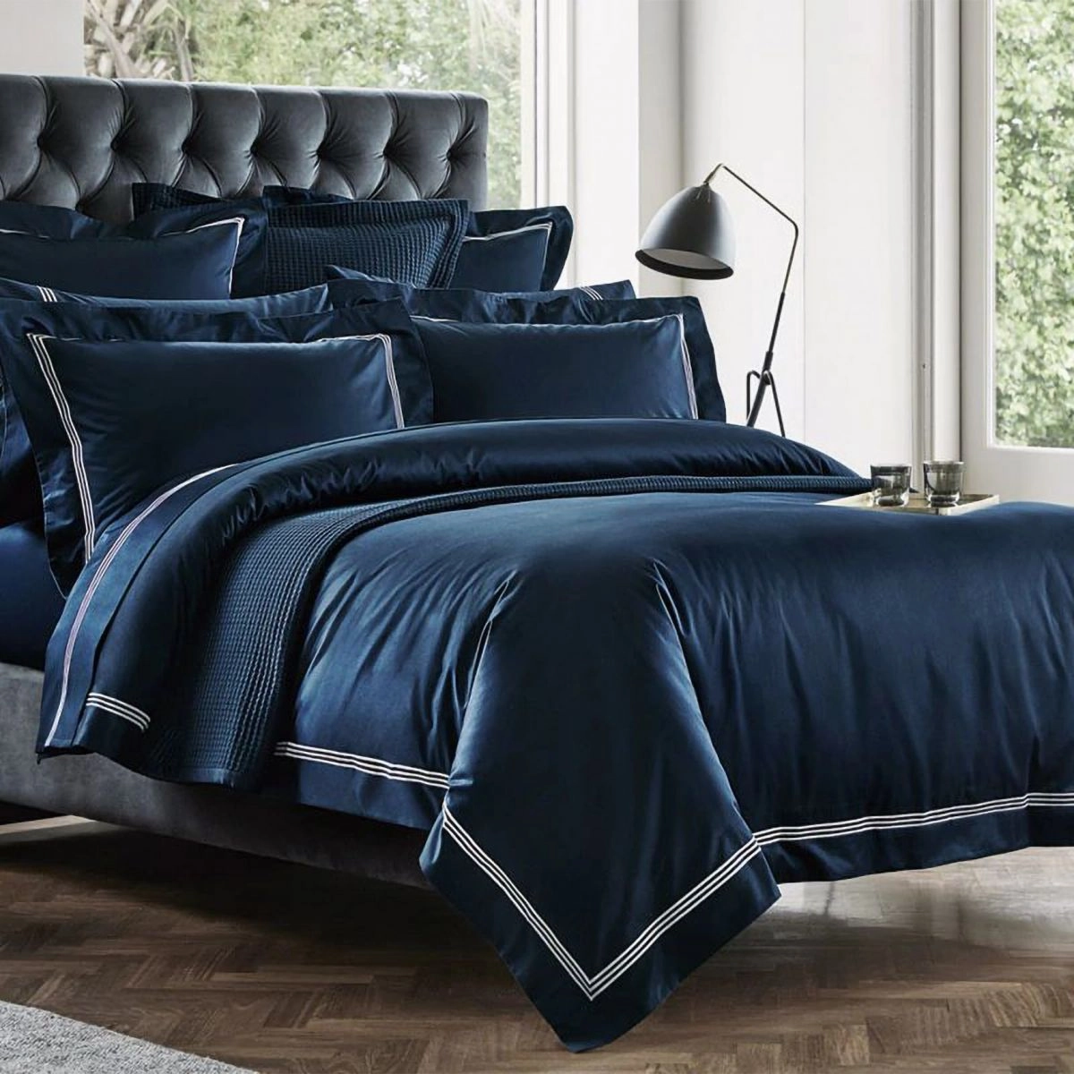 1200TC PALAIS LUX Midnight Quilt Cover by Sheridan