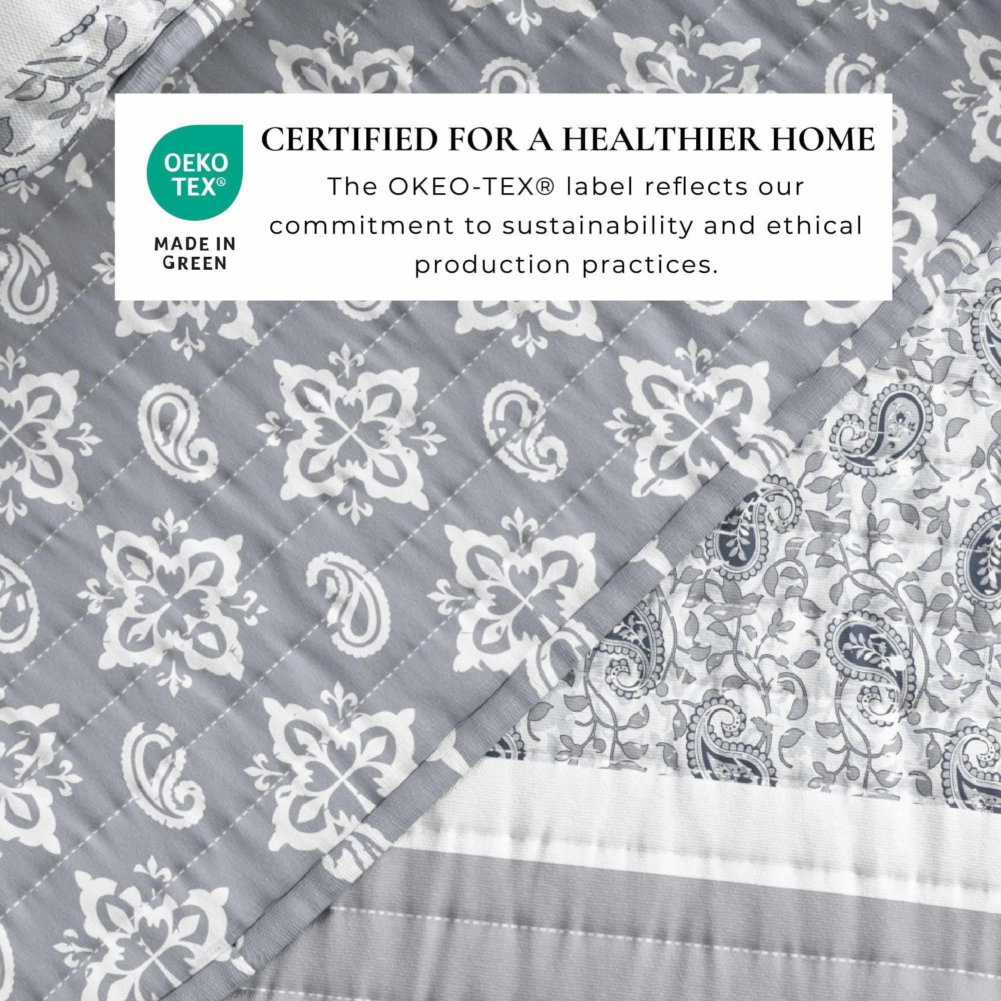 3-Piece Stripe Quilt - Kadi Collection
