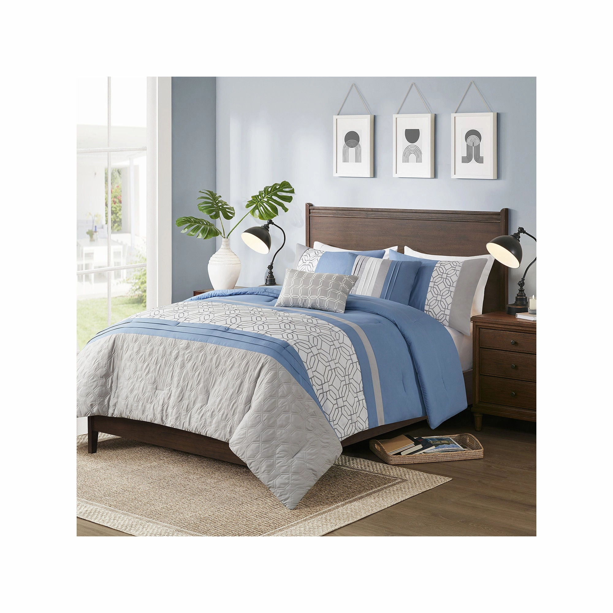 510 Design Shane 5-Pc. Comforter Set - BLUE ONE SIZE