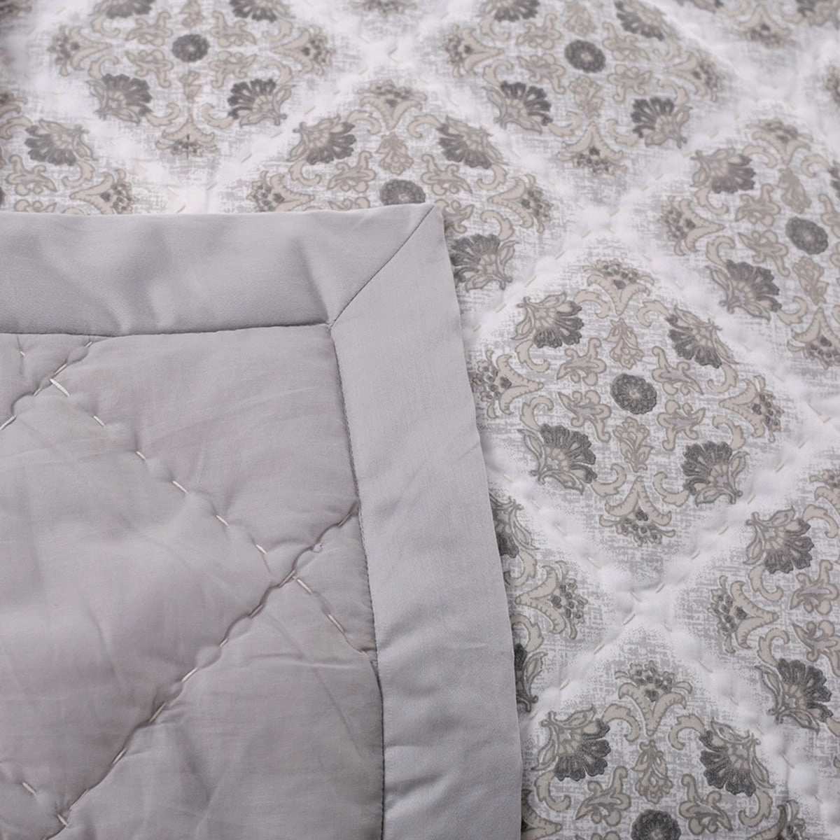 8PC Quilt/Quilted Bed Cover Set Exotic Heritage Finest Retro Neutral