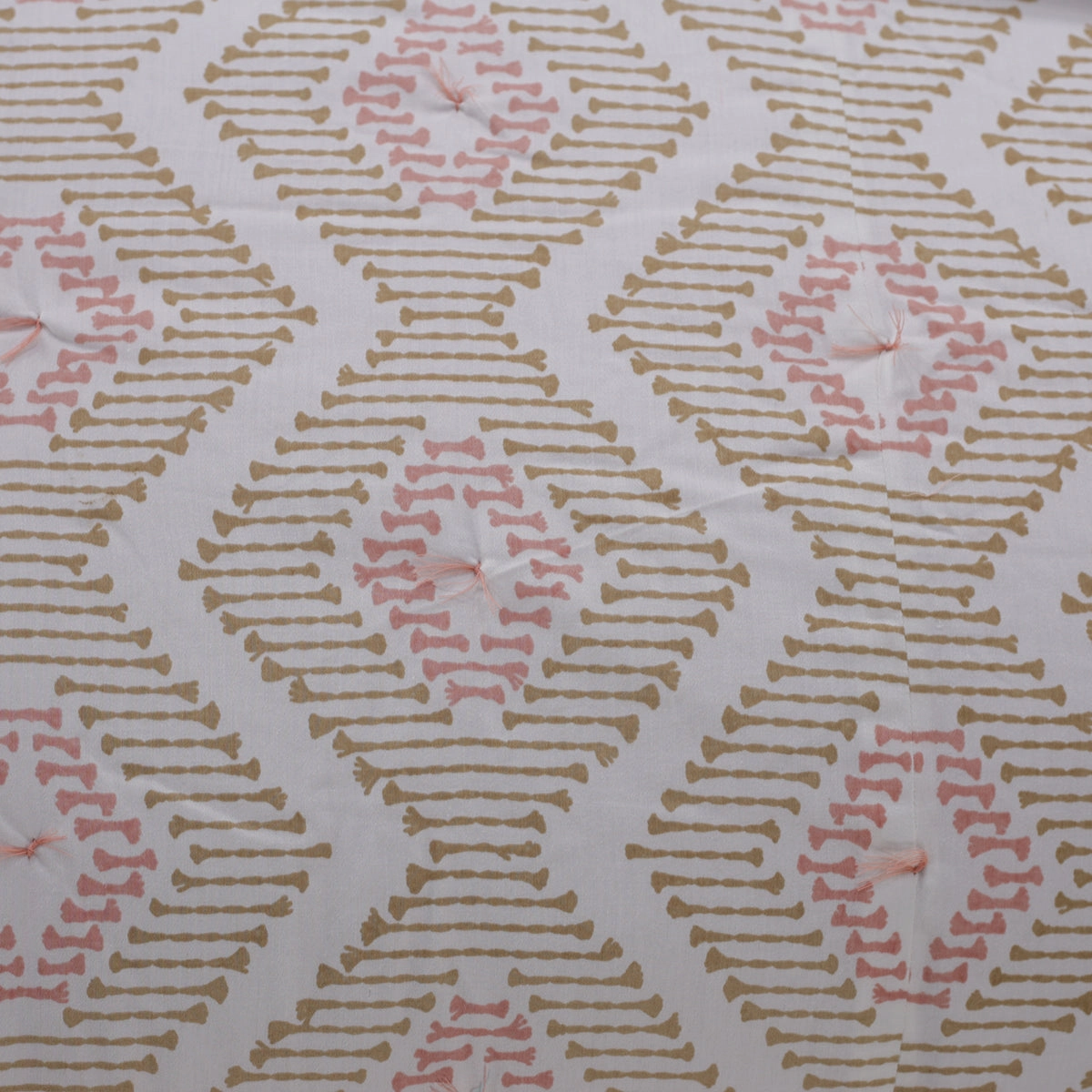 8PC Quilt/Quilted Bed Cover Set Global Atelier Demon Dash Peach