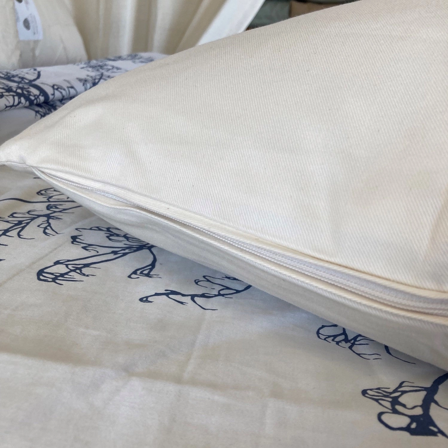 'Denim' Pillow Protector/Case Natural