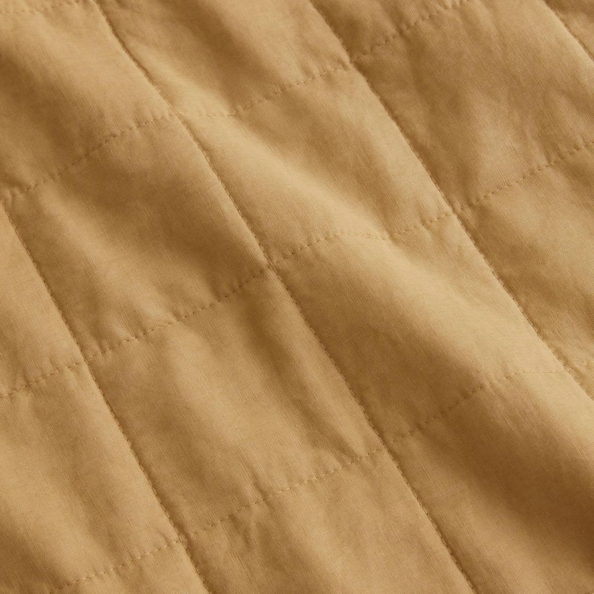 Abbotson Ochre Linen Quilted Standard Pillowsham by Sheridan