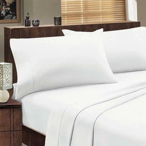 Abrazo Flannelette White 175GSM Egyptian Cotton Sheet Set by Jenny Mclean