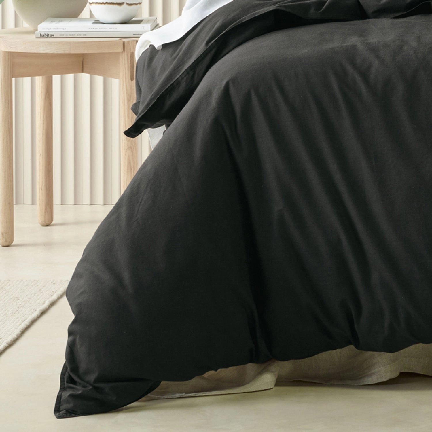 Acacia CHARCOAL Quilt Cover Set by Bianca