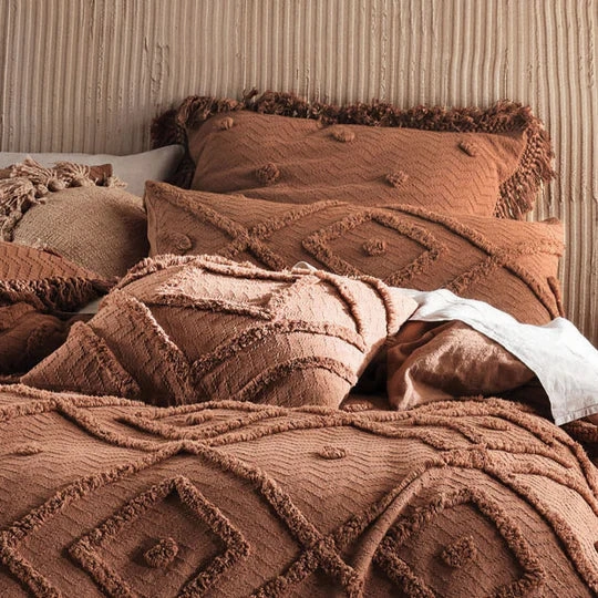 Adalyn Pecan 50 x 50cm Cushion by Linen House