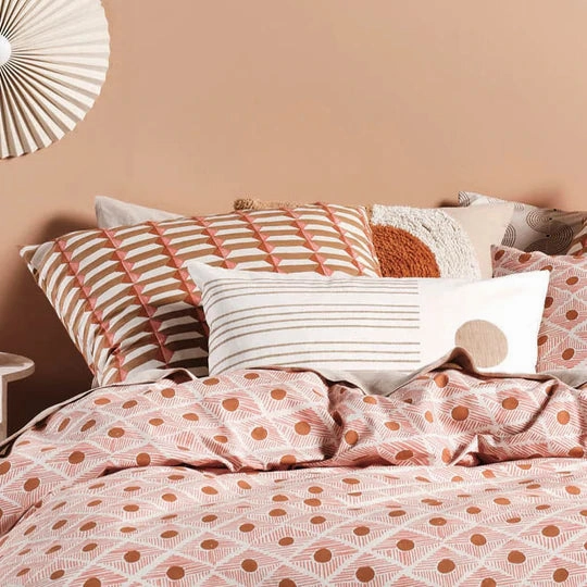 Aida Coral 48 x 48cm Cushion by Linen house