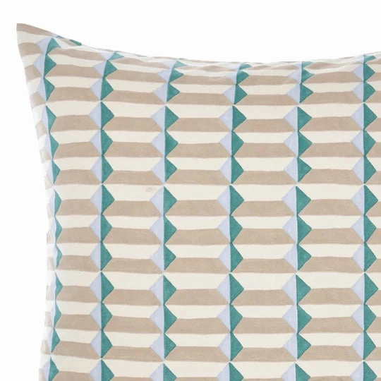 Aida Sky European Pillowcase by Linen House