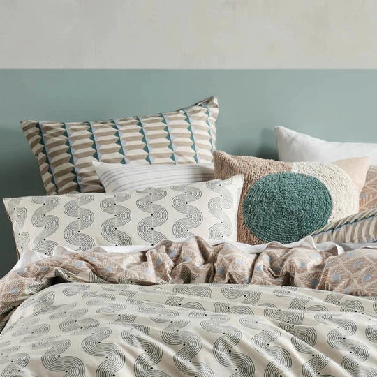 Aida Sky European Pillowcase by Linen House
