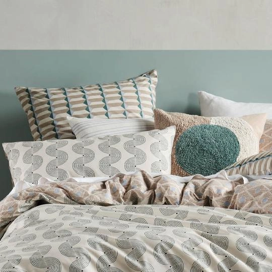 Aida Sky Quilt Cover Set by Linen House