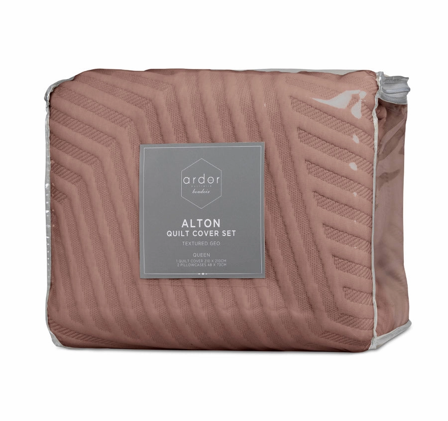 Alton Quilt Cover Set Range Burlwood