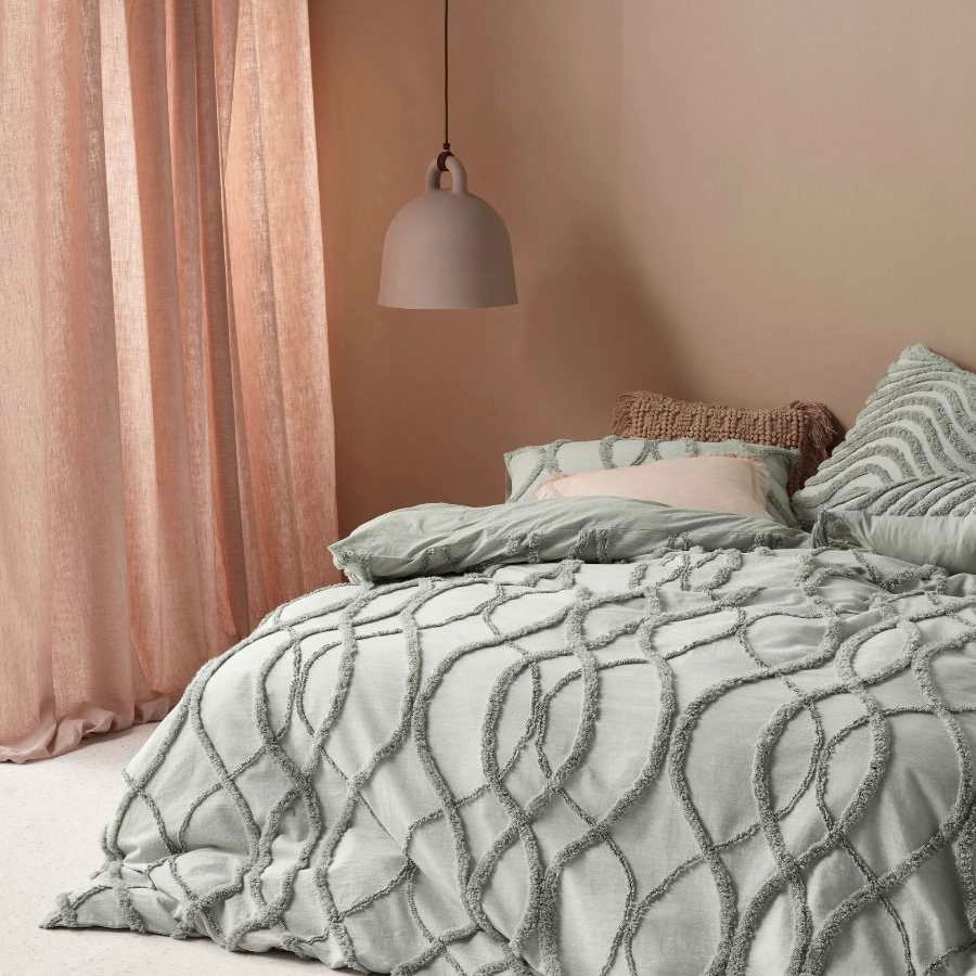 Amadora Smoke Quilt Cover Set by Linen House