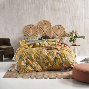 Anastacia Chai Quilt Cover Set by Linen House