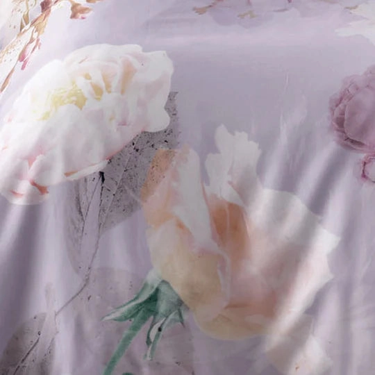 Annella Lilac Quilt Cover Set by Linen House
