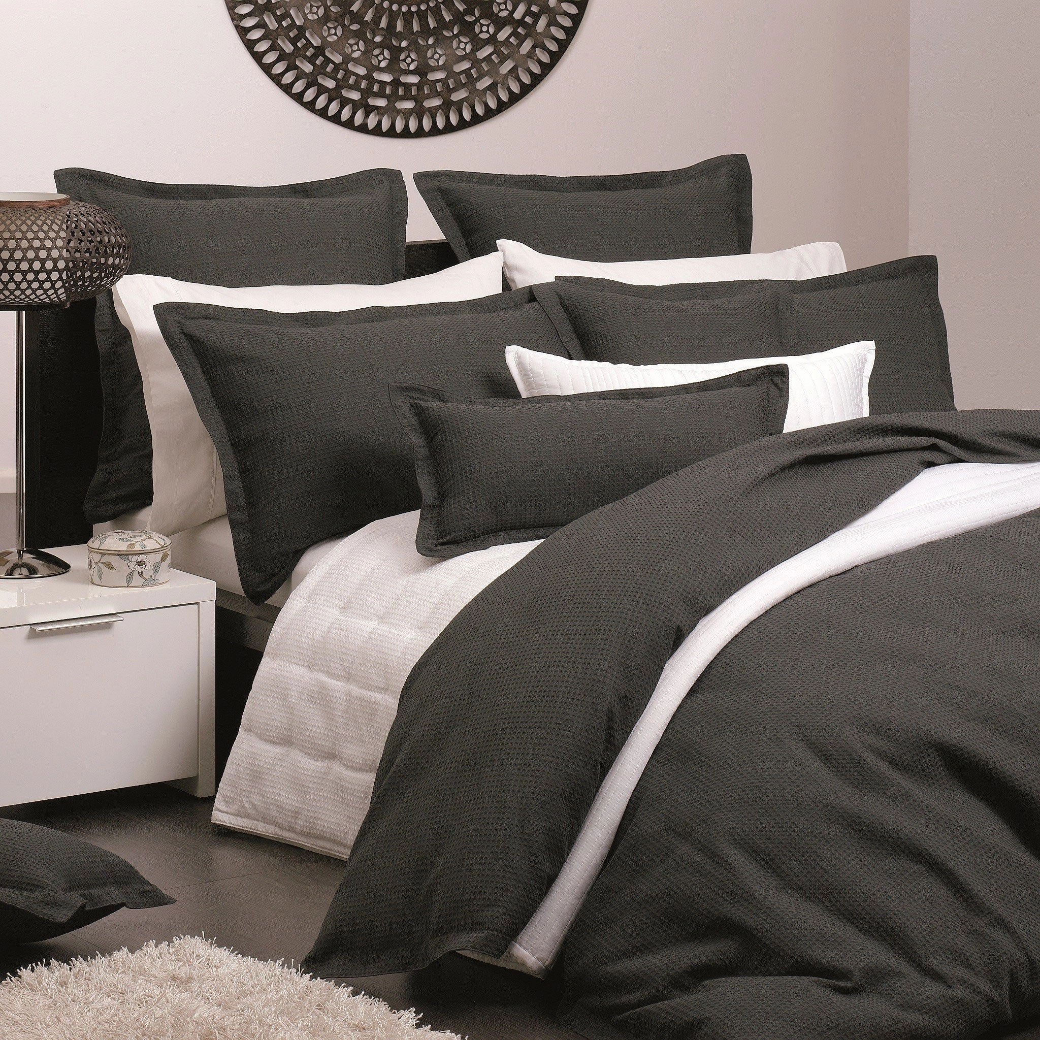 Ascot Granite Quilt Cover Set by Logan & Mason Platinum