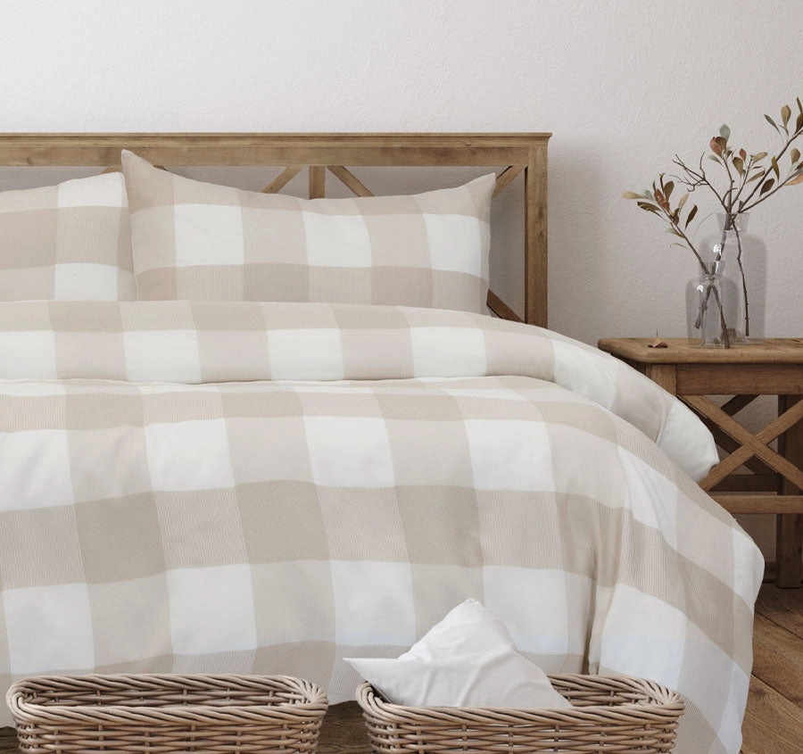 Ashlea Quilt Cover Set Range Clay