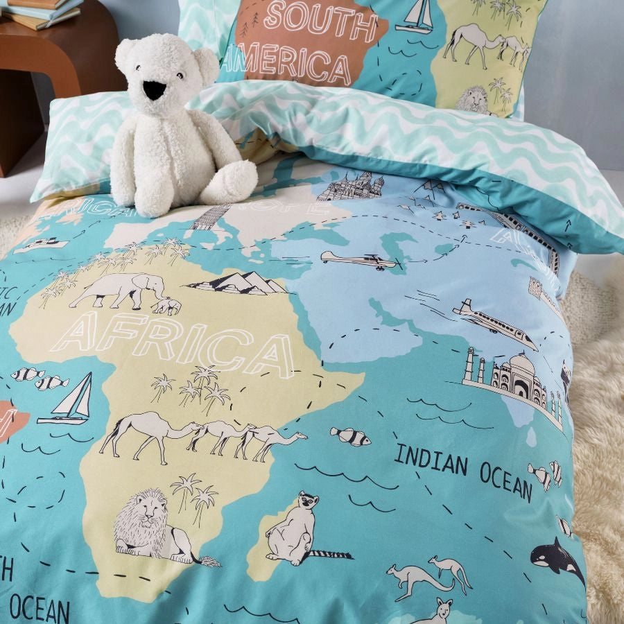 Atlas Quilt Cover Set by Linen House Kids