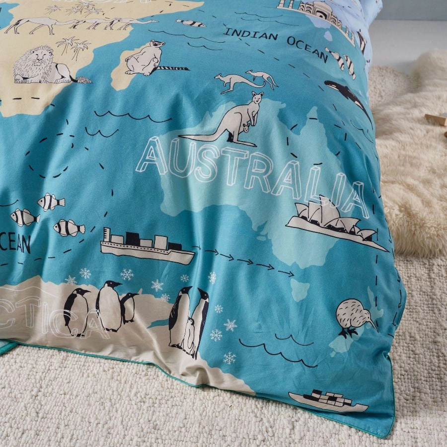 Atlas Quilt Cover Set by Linen House Kids