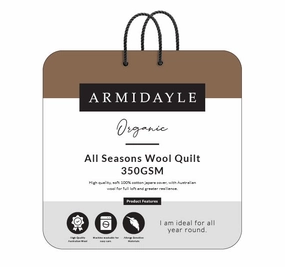 Australian Wool All Seasons 350GSM Quilt Range