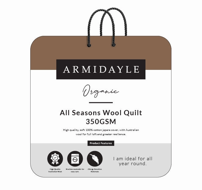 Australian Wool All Seasons 350GSM Quilt Range