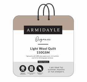 Australian Wool Light 150GSM Quilt Range
