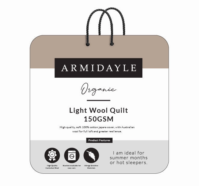 Australian Wool Light 150GSM Quilt Range