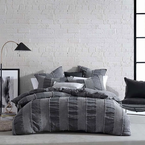 Axel Granite Quilt Cover Set by Logan and Mason Platinum