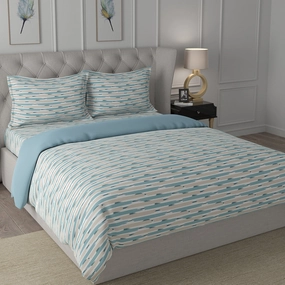 Backyard Patio Astra Summer AC Quilt/Quilted Bed Cover/Comforter Teal