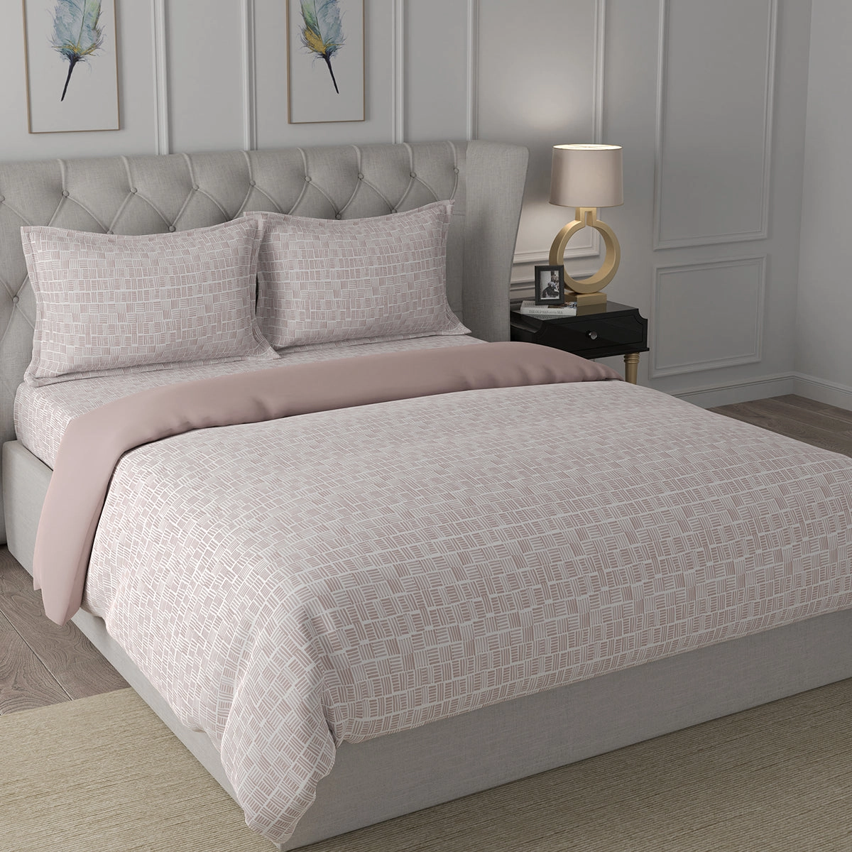Backyard Patio Orion Summer AC Quilt/Quilted Bed Cover/Comforter Brown