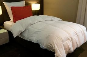 Baffle Boxed Single Bed Quilt 90% White Polish Goose Down 7 Blanket Warmth