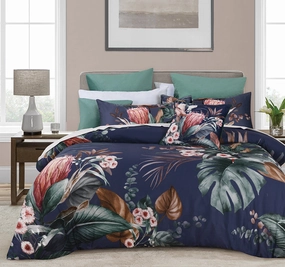 Balwyn Quilt Cover Set Range Navy