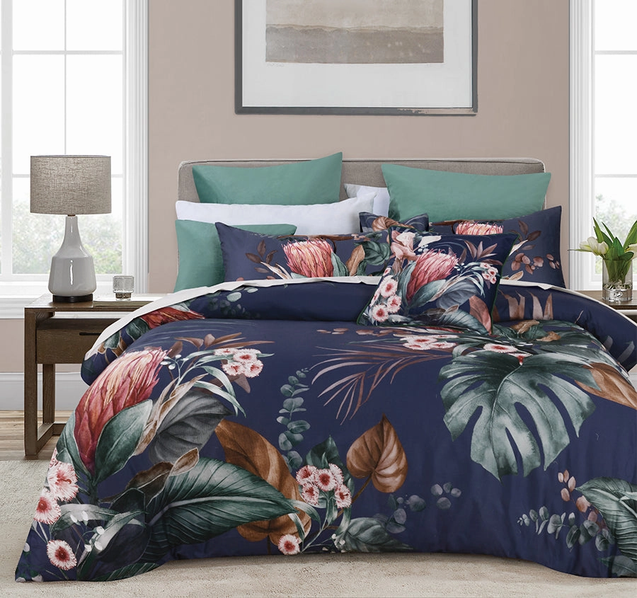 Balwyn Quilt Cover Set Range Navy