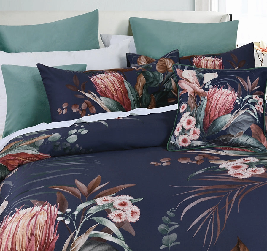 Balwyn Quilt Cover Set Range Navy