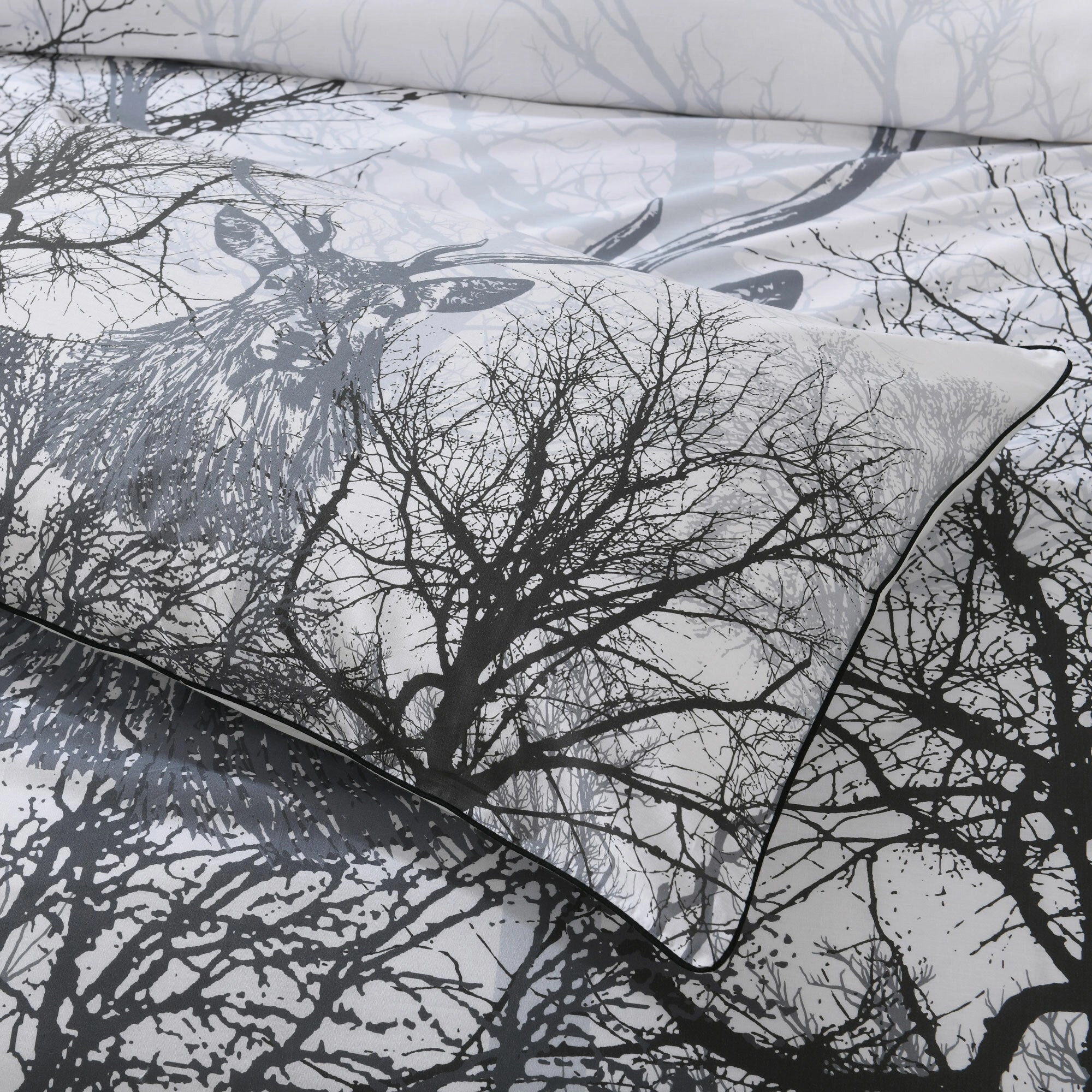 Bianca Buck Quilt Cover Set Grey