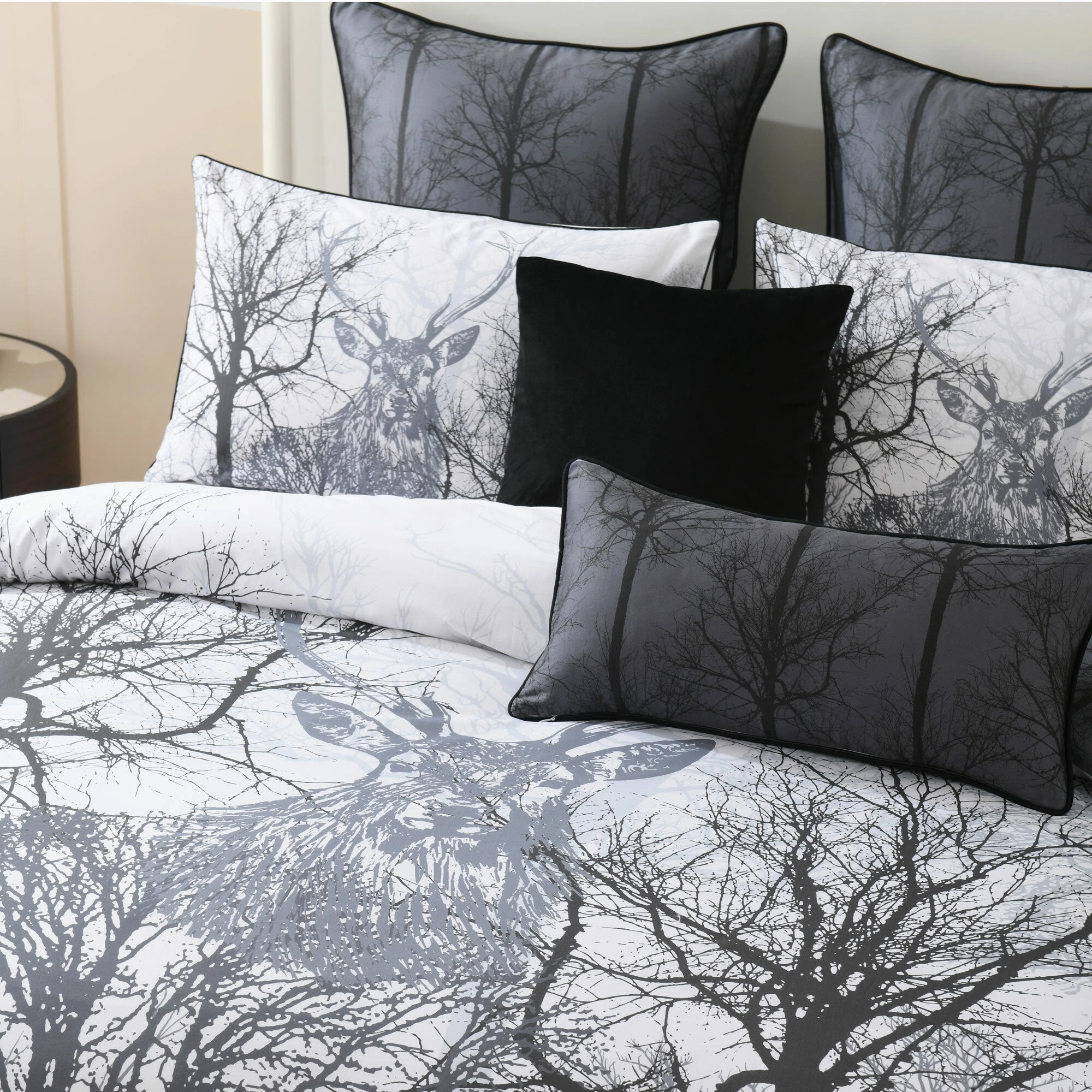 Bianca Buck Quilt Cover Set Grey