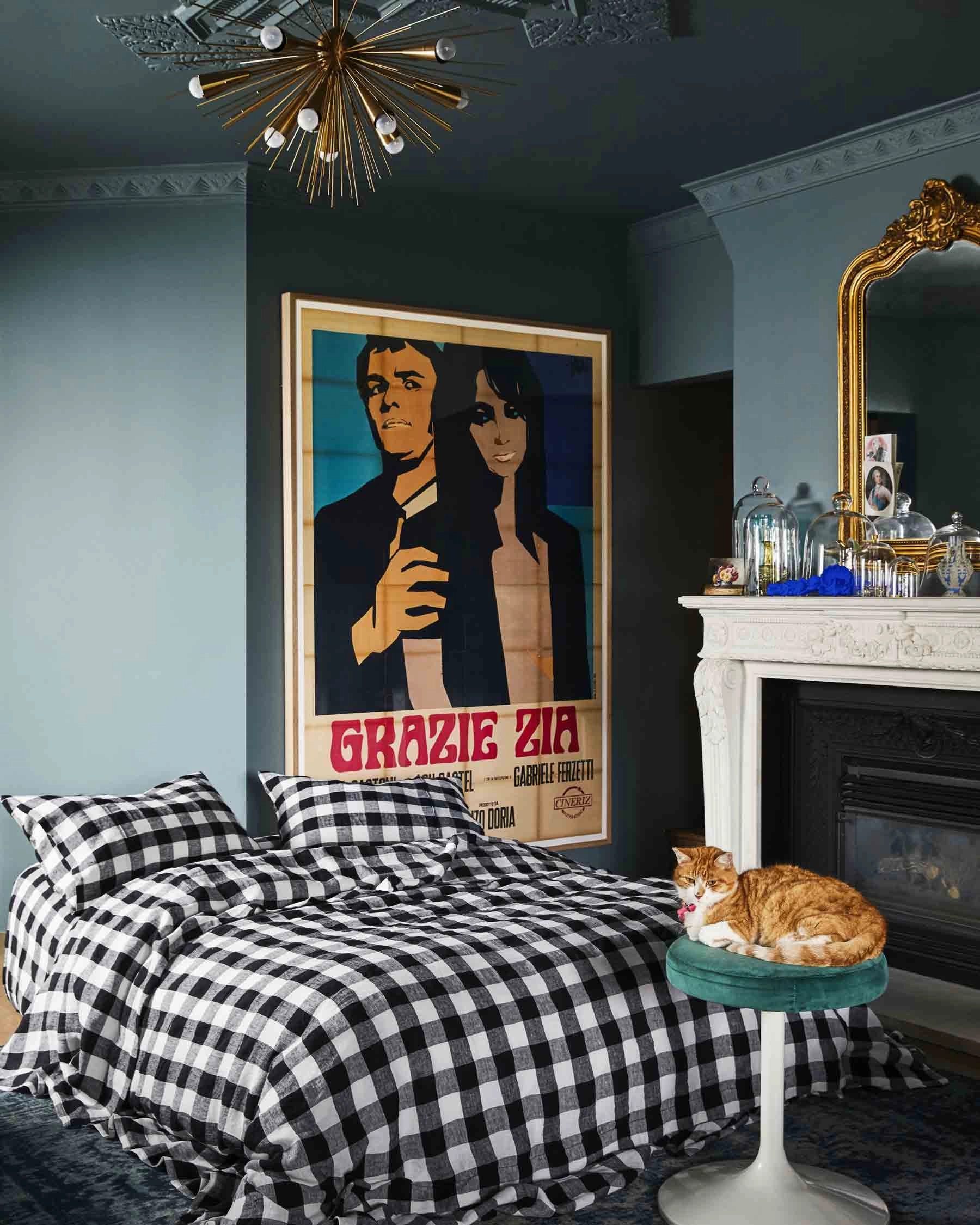 Black & White Gingham Linen Quilt Cover (US)