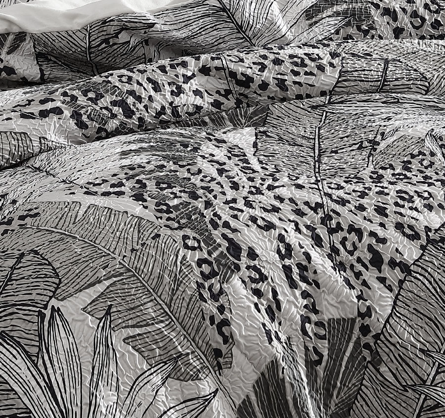 Borneo Quilt Cover Set Range Haze