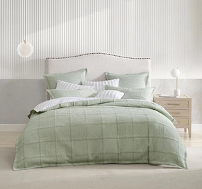 Bradshaw Quilt Cover Set Range Green