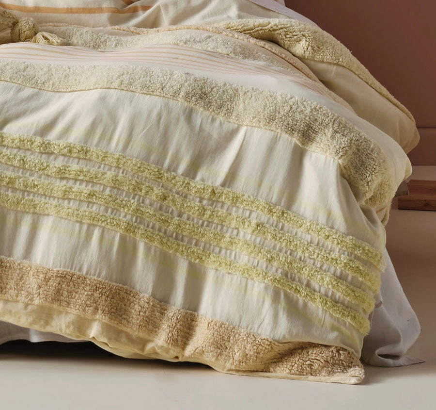Briony Quilt Cover Set Range Lemon