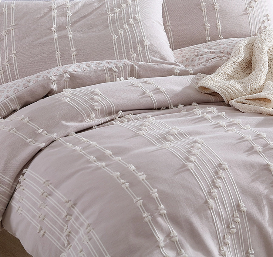 Brittany Quilt Cover Set Range Blush