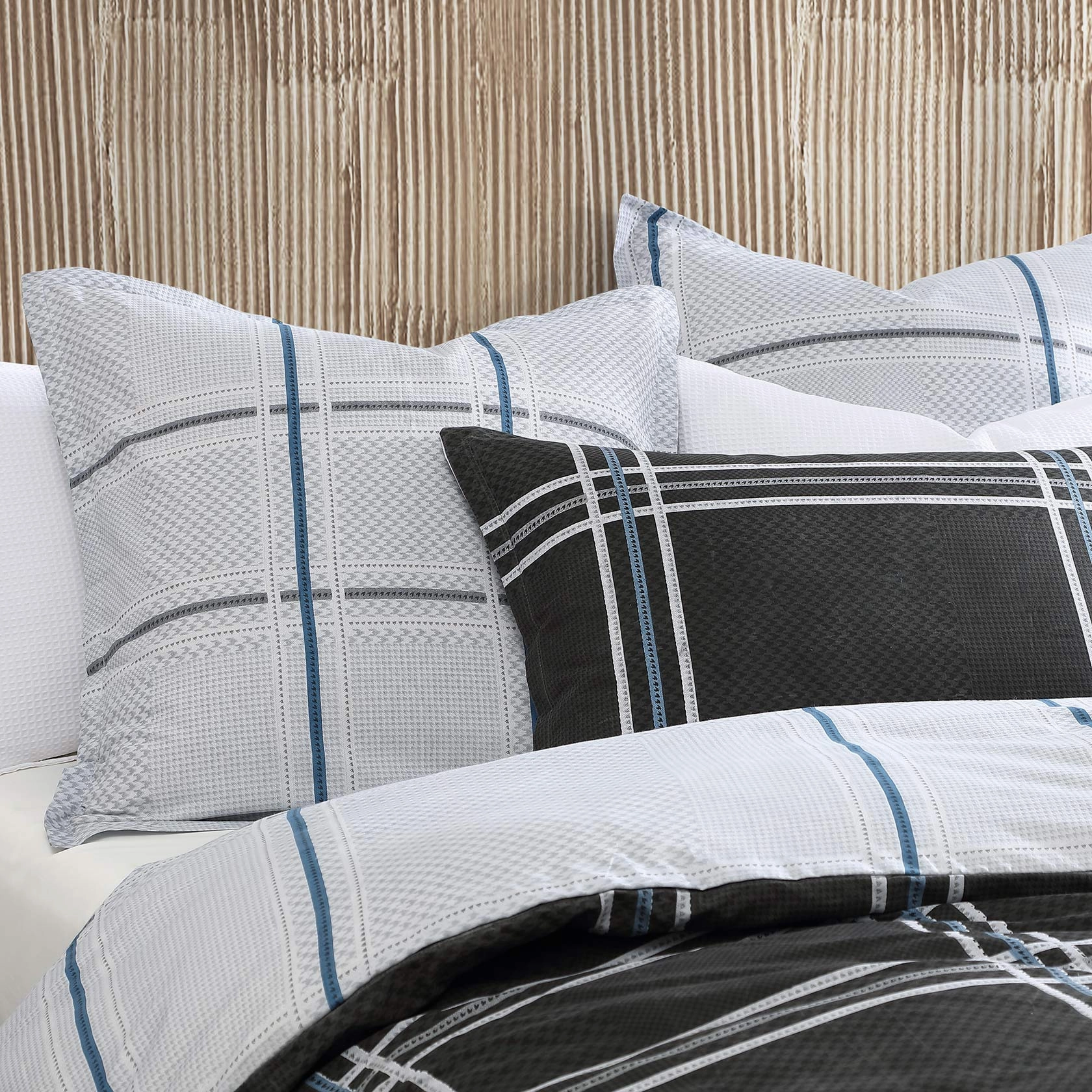 Charlie Black European Pillowcase by Logan and Mason