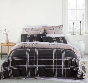Charlie Quilt Cover Set Range Slate