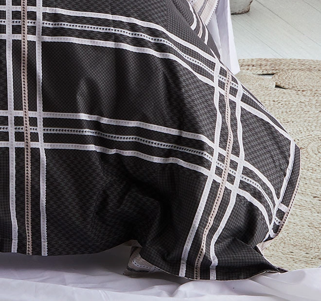 Charlie Quilt Cover Set Range Slate