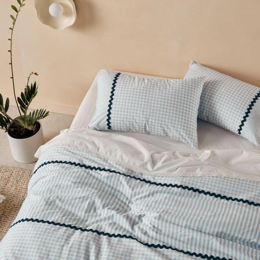 Chica Blue Cover Set by Linen House