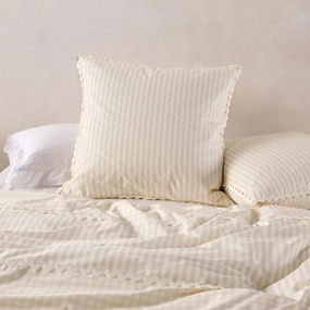 Chica Natural European Pillowcase by Linen House