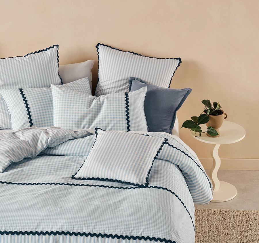 Chica Quilt Cover Set Range Blue