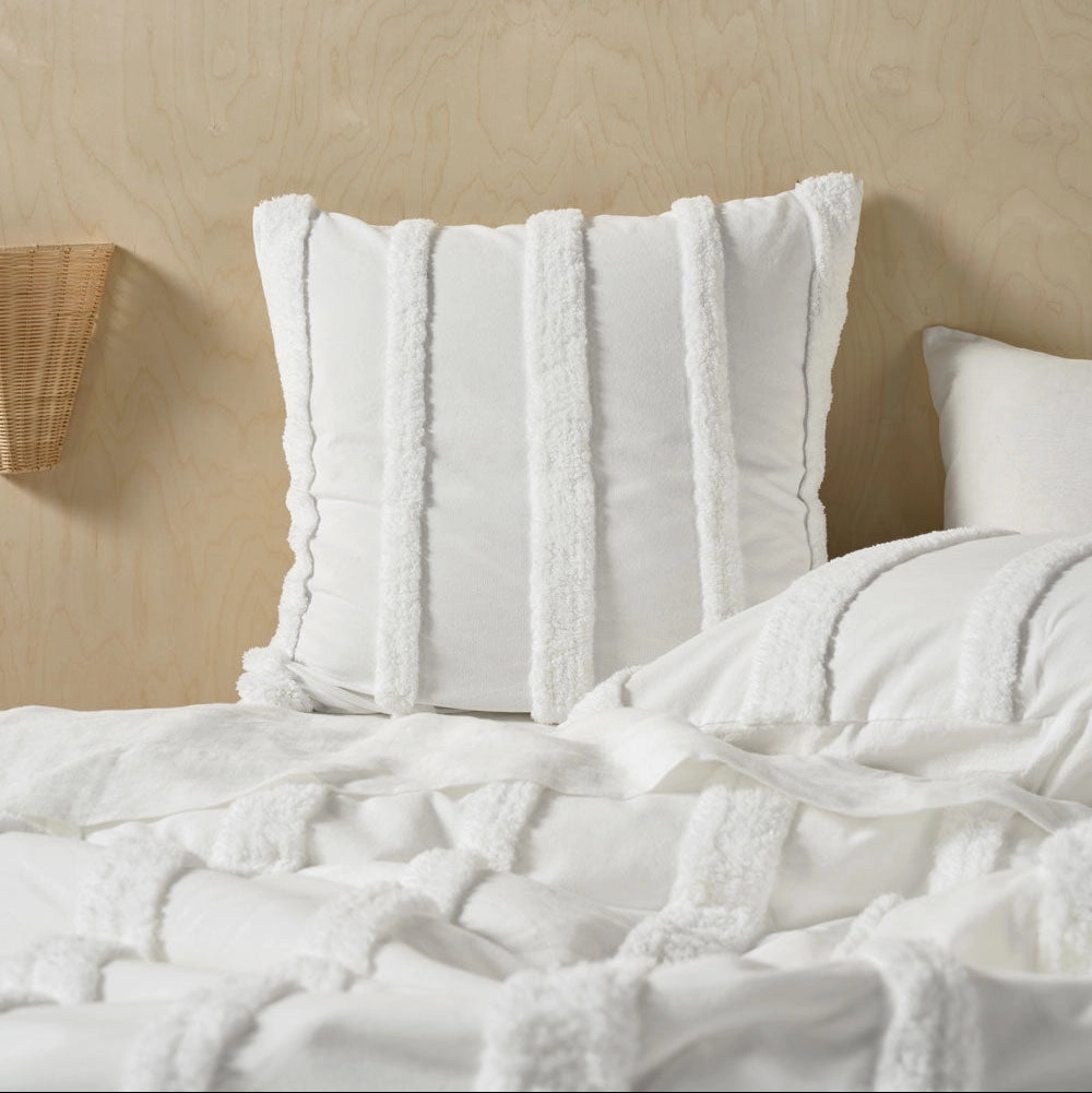 Cillian White European Pillowcase by Linen House
