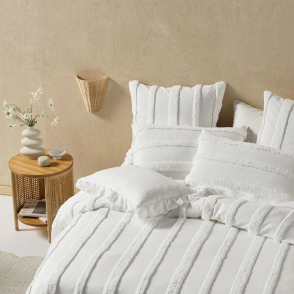 Cillian White European Pillowcase by Linen House