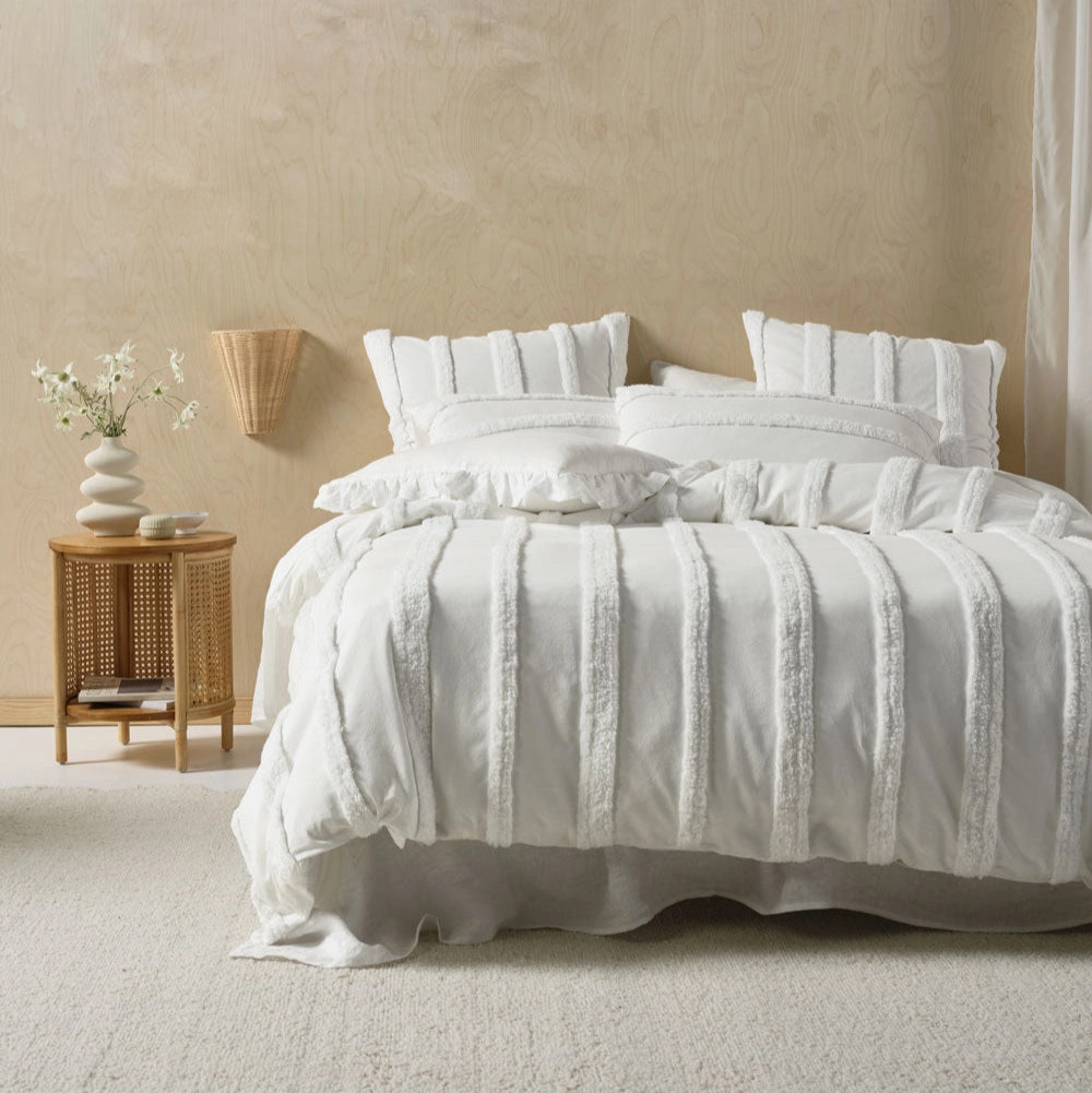 Cillian White European Pillowcase by Linen House