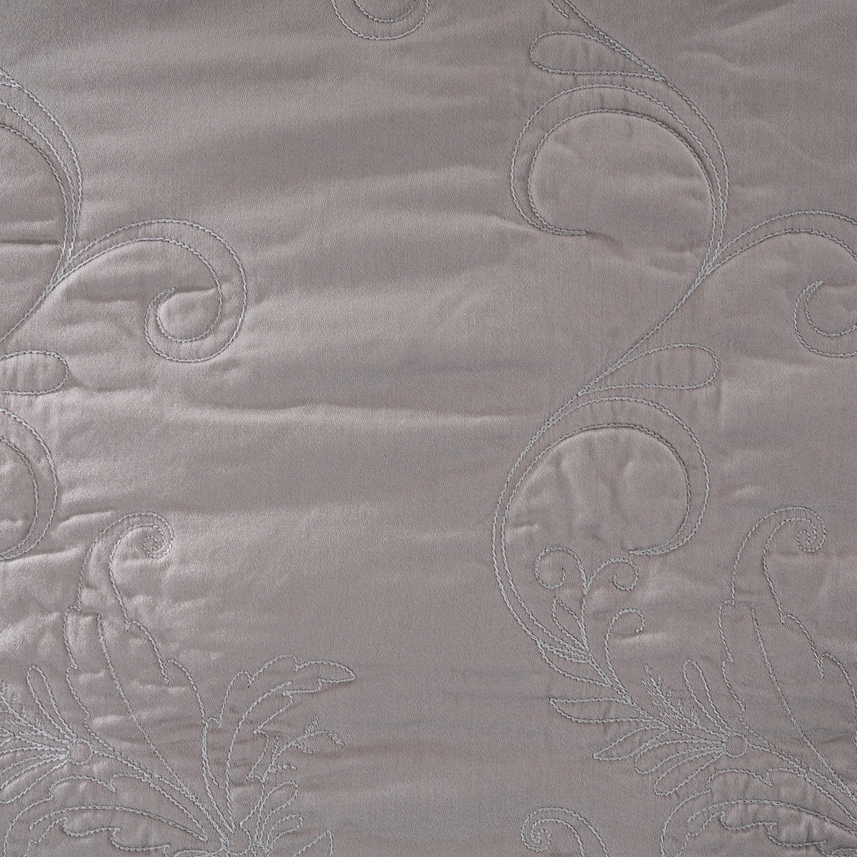 Classical Ornate Twirls & Swirls Quilt/Quilted Bed Cover Neutral